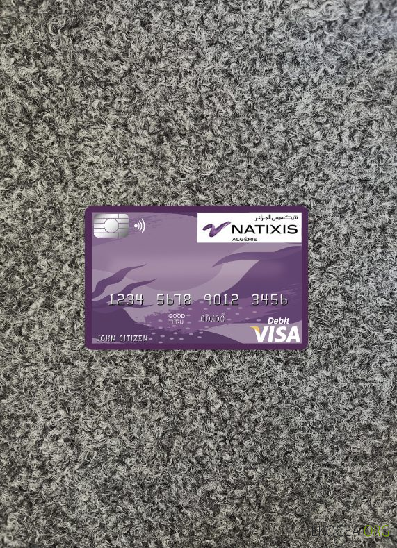 Algérie Natixis algerie banque carte visa photolook recto